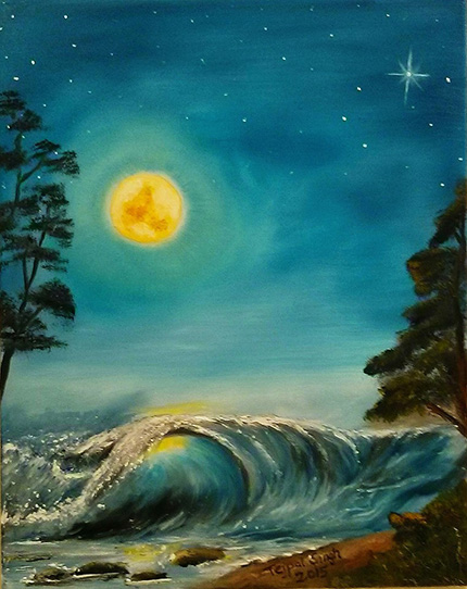 impressionistic, photorealistic, hyper realistic, expression, expressive, cloudy sky, starry night, clouds, starlit night, cloud painting