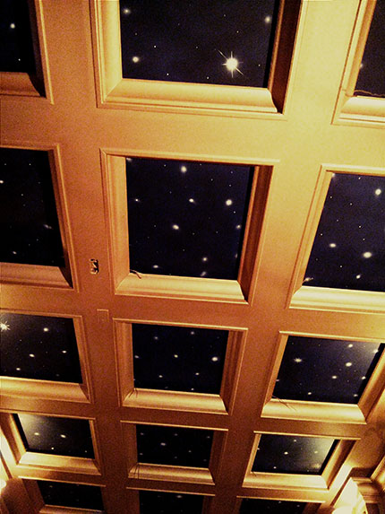 clouds, starlit night, cloud painting, home theatre, kids room, living room, foyer, entry, bedroom