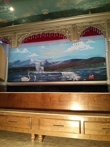 oil painting, acrylic painting, decoration, decorative painting, interior, ceiling, sponge painting, faux finish, wall painting, metallic, wood graining, marbling, indian, sikh, hindu, philosophy, Sikhism